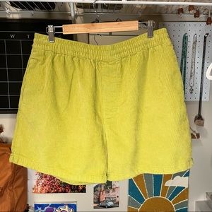 Urban Outfitters | Corduroy Shorts | Men’s L | Light Green | Brand New With Tags